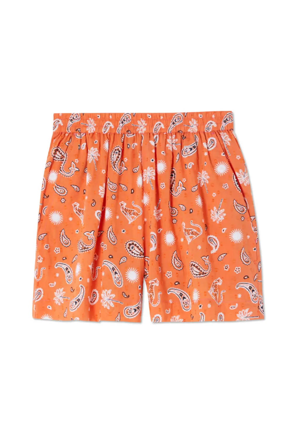 Orange Leopard Elissa Short sold by Sand Dollar