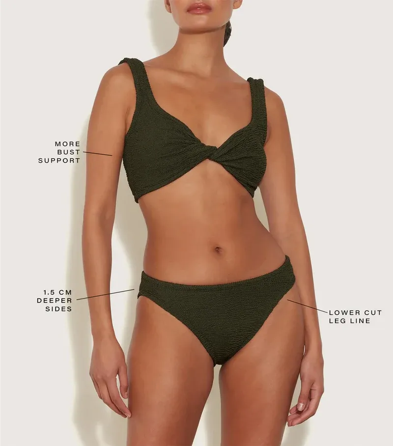 Coverage Juno Bikini Metallic Khaki sold by Sand Dollar product image thumbnail 5