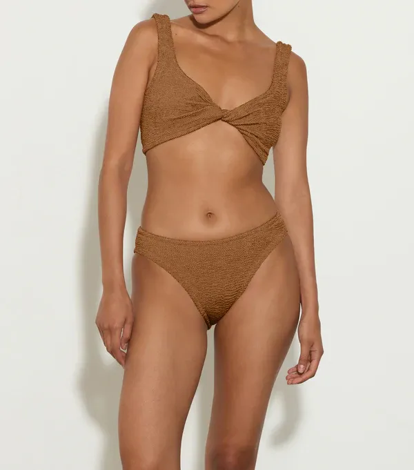 Coverage Juno Bikini Metallic Cocoa sold by Sand Dollar product image thumbnail 2