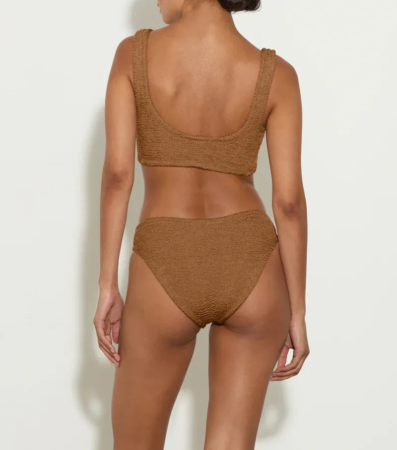 Coverage Juno Bikini Metallic Cocoa sold by Sand Dollar product image thumbnail 4