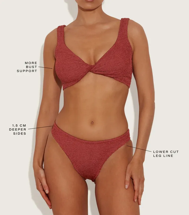 Coverage Juno Bikini Metallic Rosewood sold by Sand Dollar product image thumbnail 5
