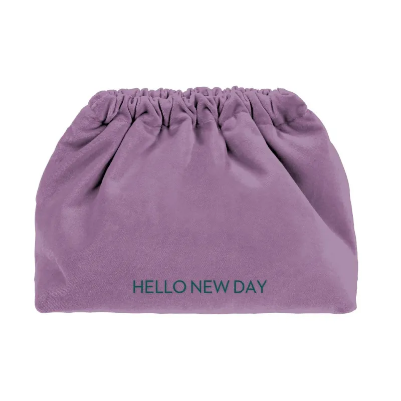 Velvet Clutch Bag Hello New Day made by Sand Dollar