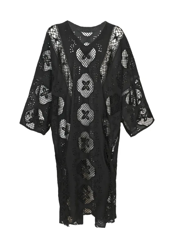 Eden Caftan Black made by Sand Dollar