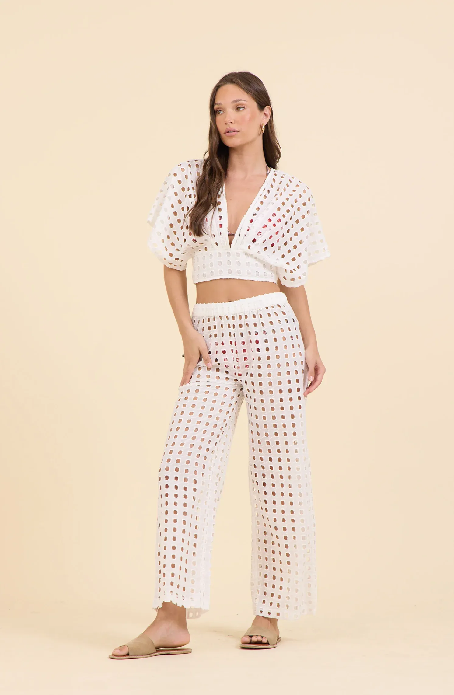 White Box Eyelet Pant sold by Sand Dollar product image thumbnail 3