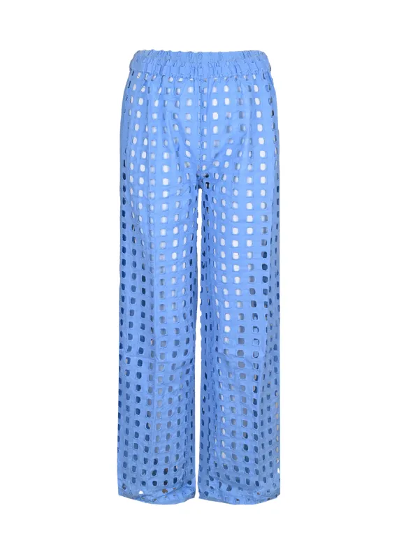 Blue Box Eyelet Pants sold by Sand Dollar