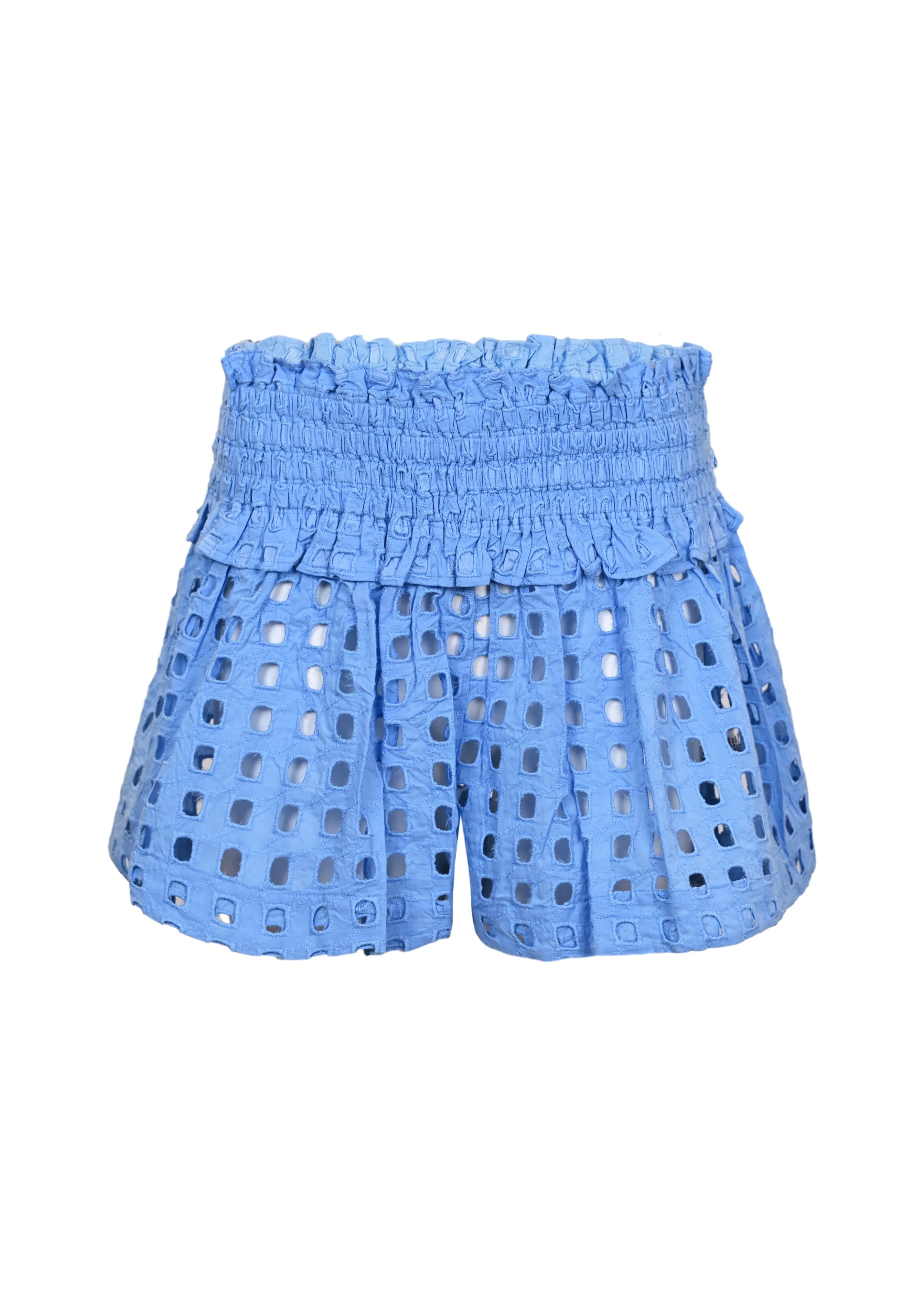 Box Eyelet Blue Mini Skort sold by Sand Dollar