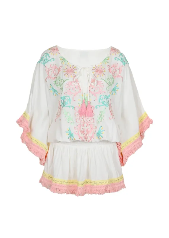 Sejla Short Dress White sold by Sand Dollar