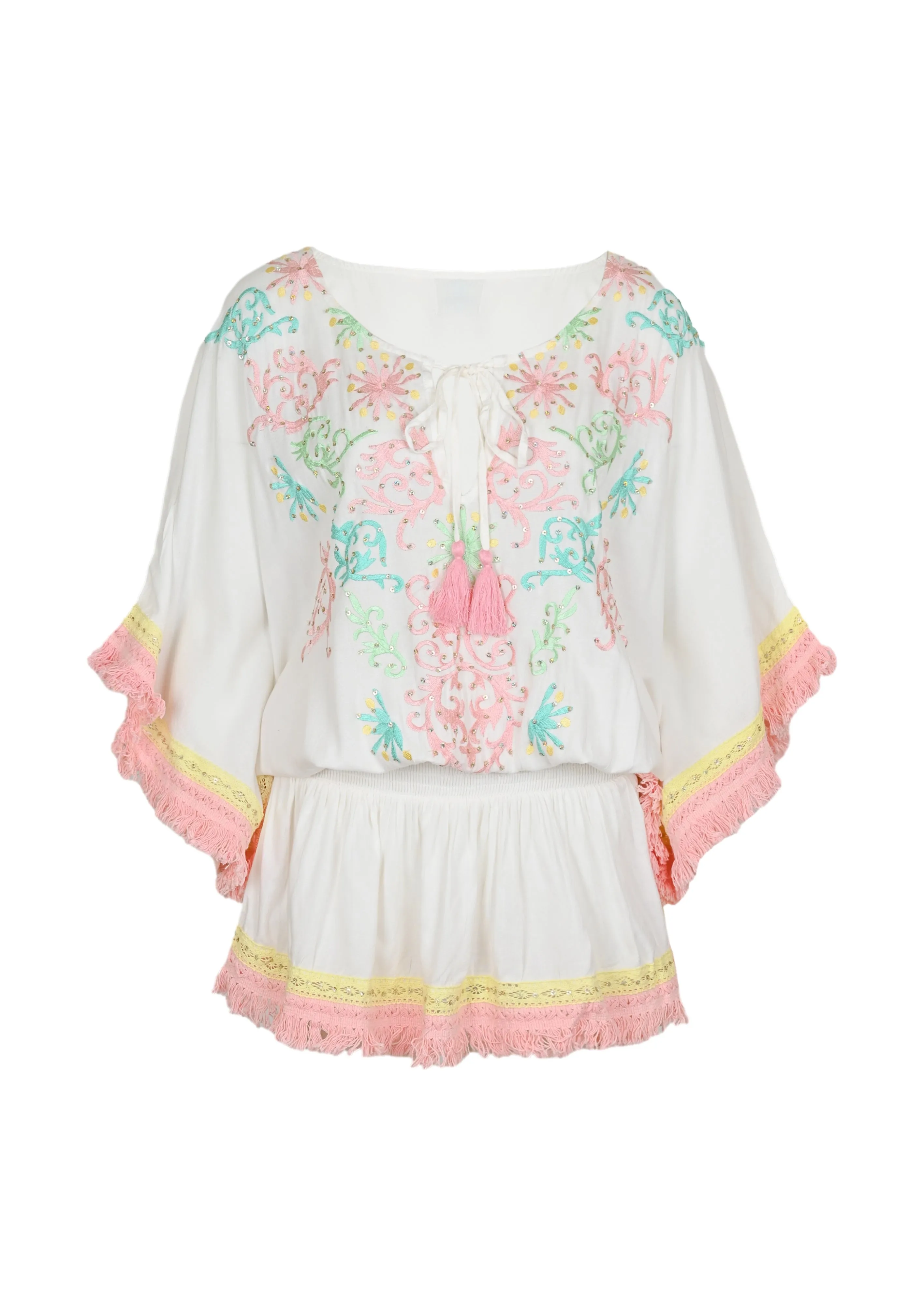 Sejla Short Dress White sold by Sand Dollar