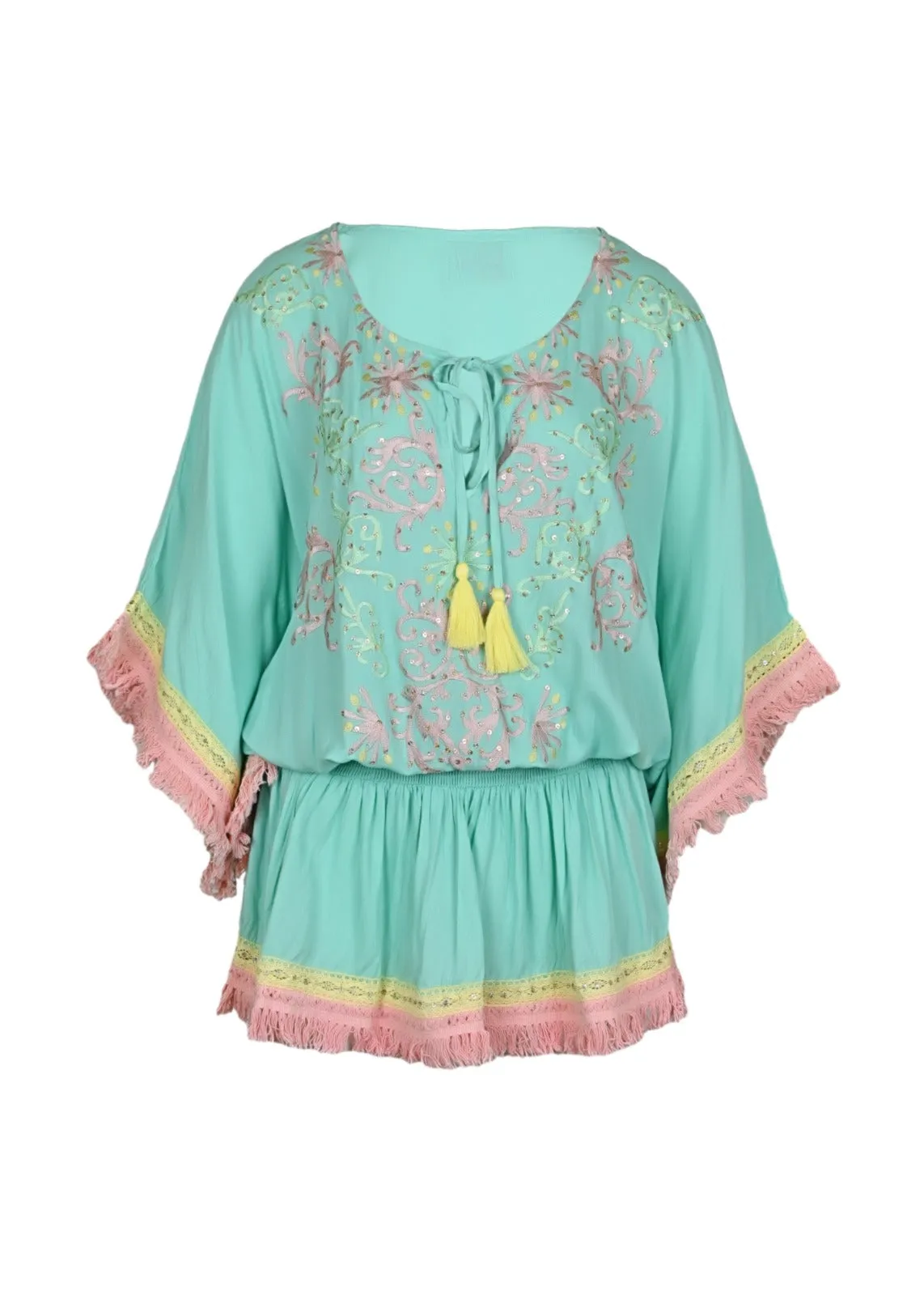 Sejla Short Dress Aqua sold by Sand Dollar