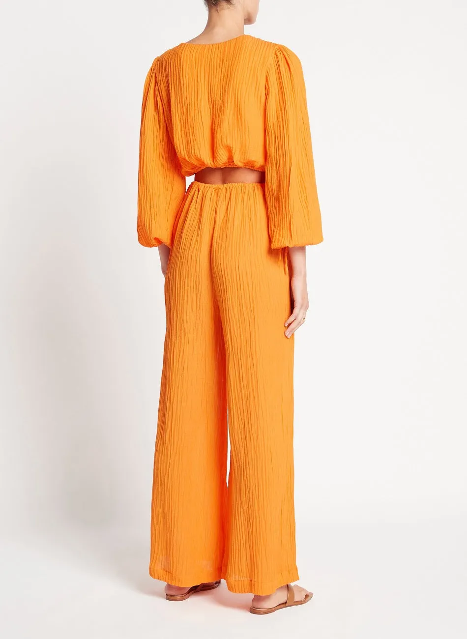 Orange Front Twist Crop Top sold by Sand Dollar product image thumbnail 2