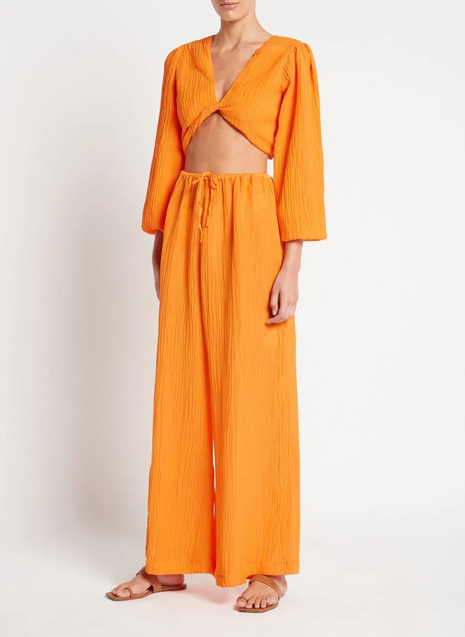 Orange Front Twist Crop Top sold by Sand Dollar product image thumbnail 4