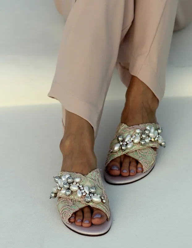 Antoinette Sandals made by Sand Dollar