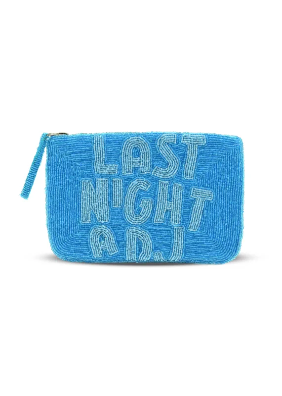 Last Night A DJ Clutch Blue made by Sand Dollar