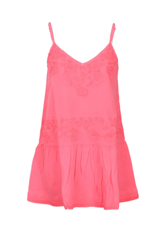 Cruz Cerise Mini Dress made by Sand Dollar