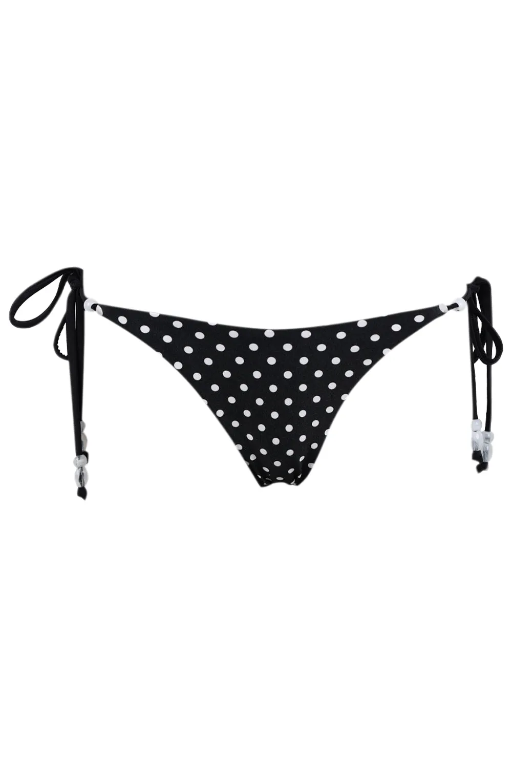 Lia Bikini Bottom Black Polka sold by Sand Dollar