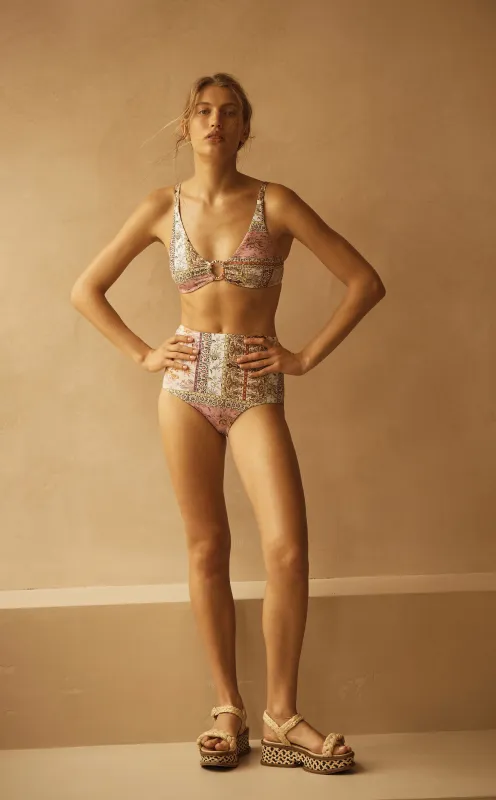 Sontuosa Bikini Top with Ring made by Sand Dollar