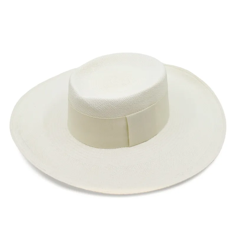 Pinta Cordovez Wide Brim Ivory Hat made by Sand Dollar