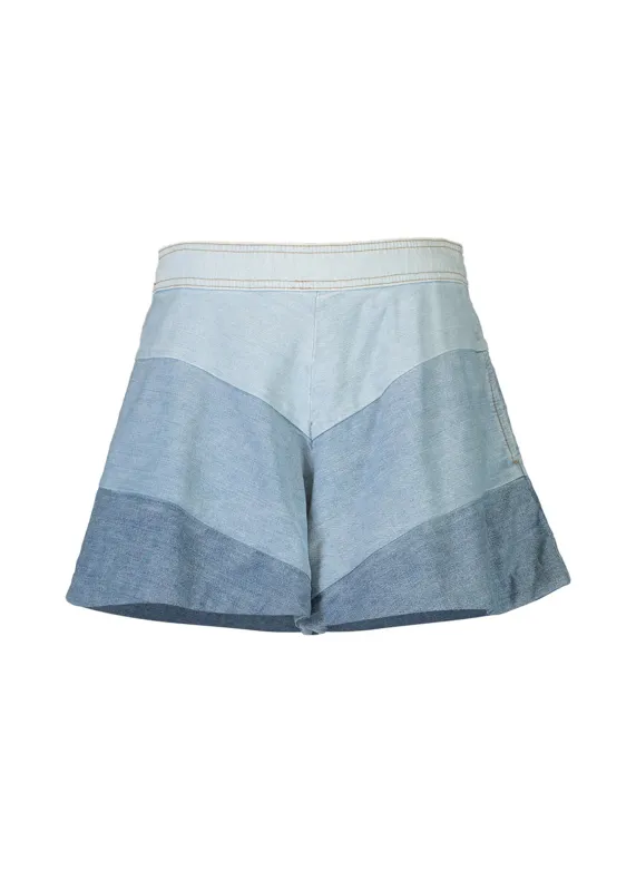 Tallow Chevron Denim Short sold by Sand Dollar