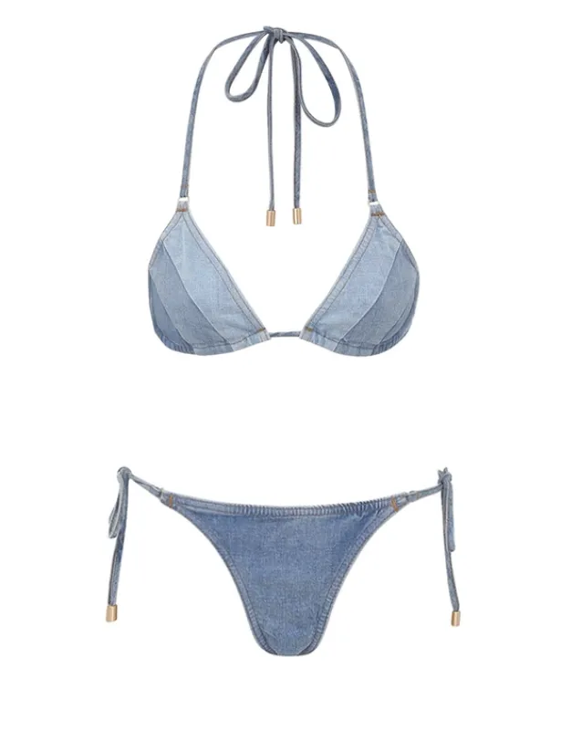 Tallow Denim Bikini sold by Sand Dollar