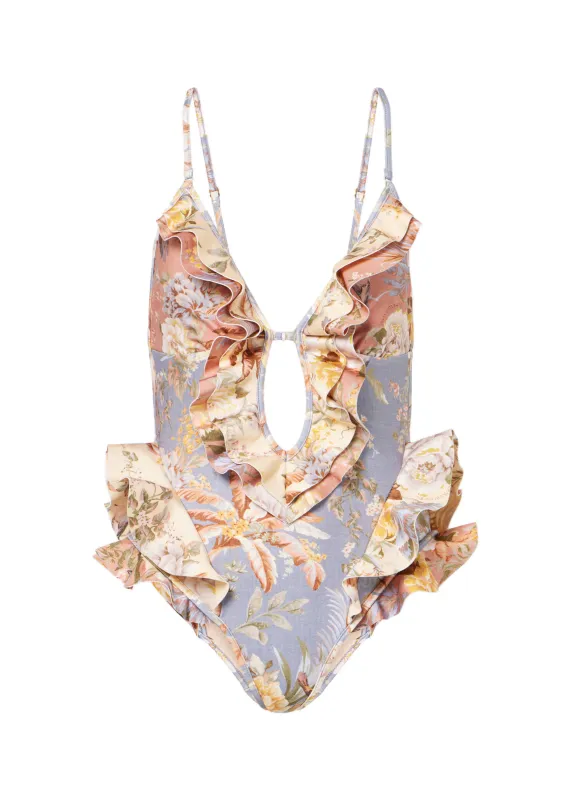 Tallow Waterfall Frill One Piece Spliced made by Zimmermann