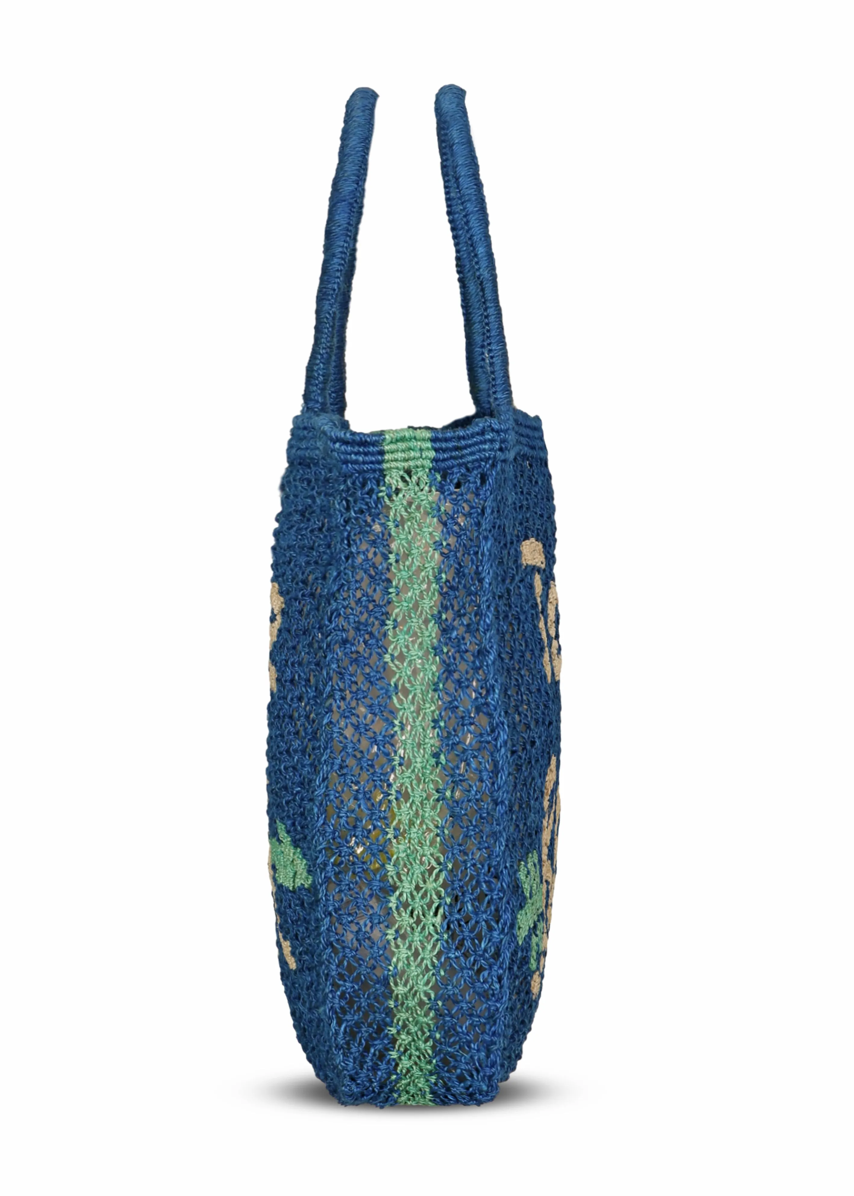 To The Beach Jute Bag Cobalt sold by Sand Dollar product image thumbnail 2