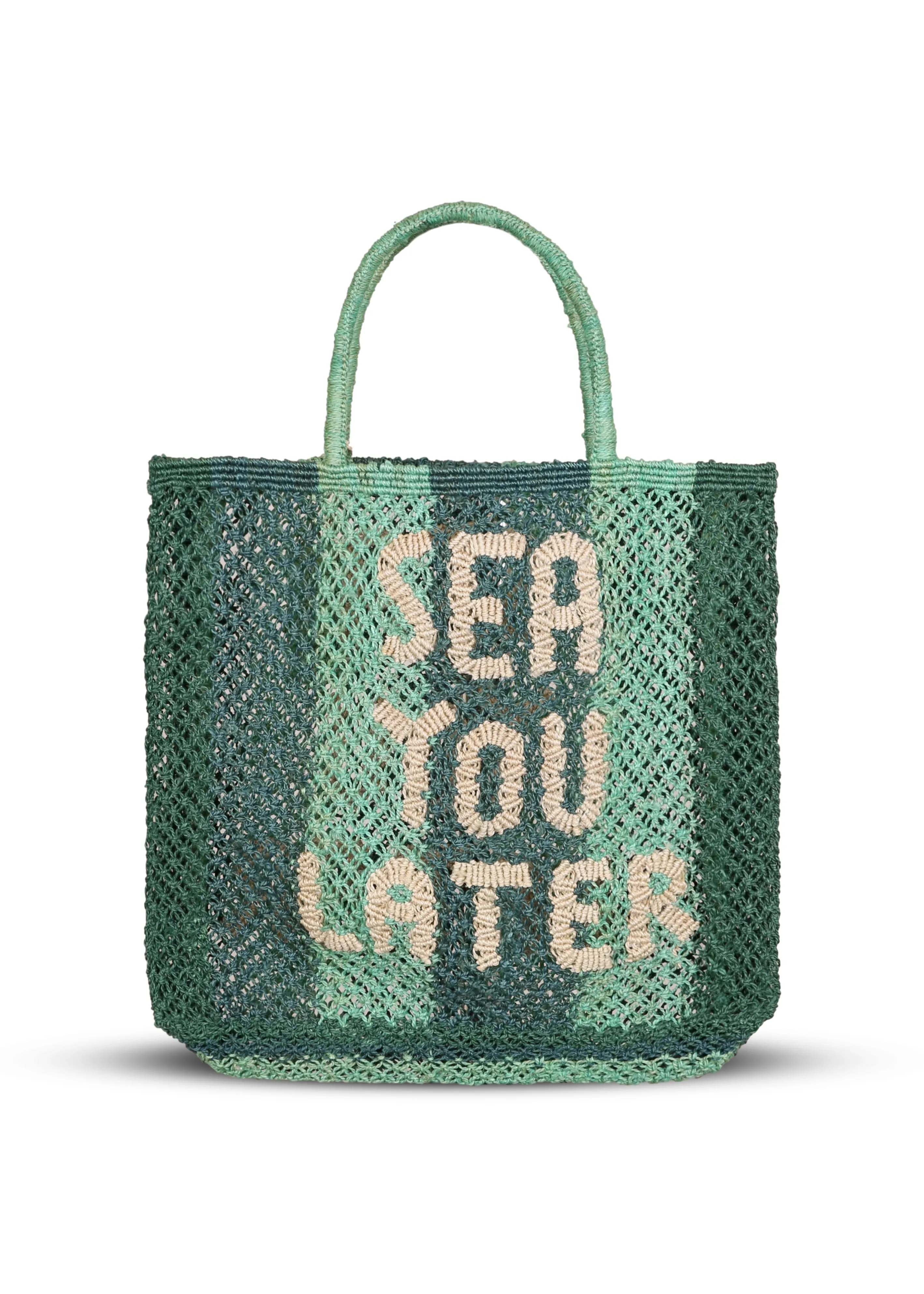 Sea You Later Jute Bag Green sold by Sand Dollar