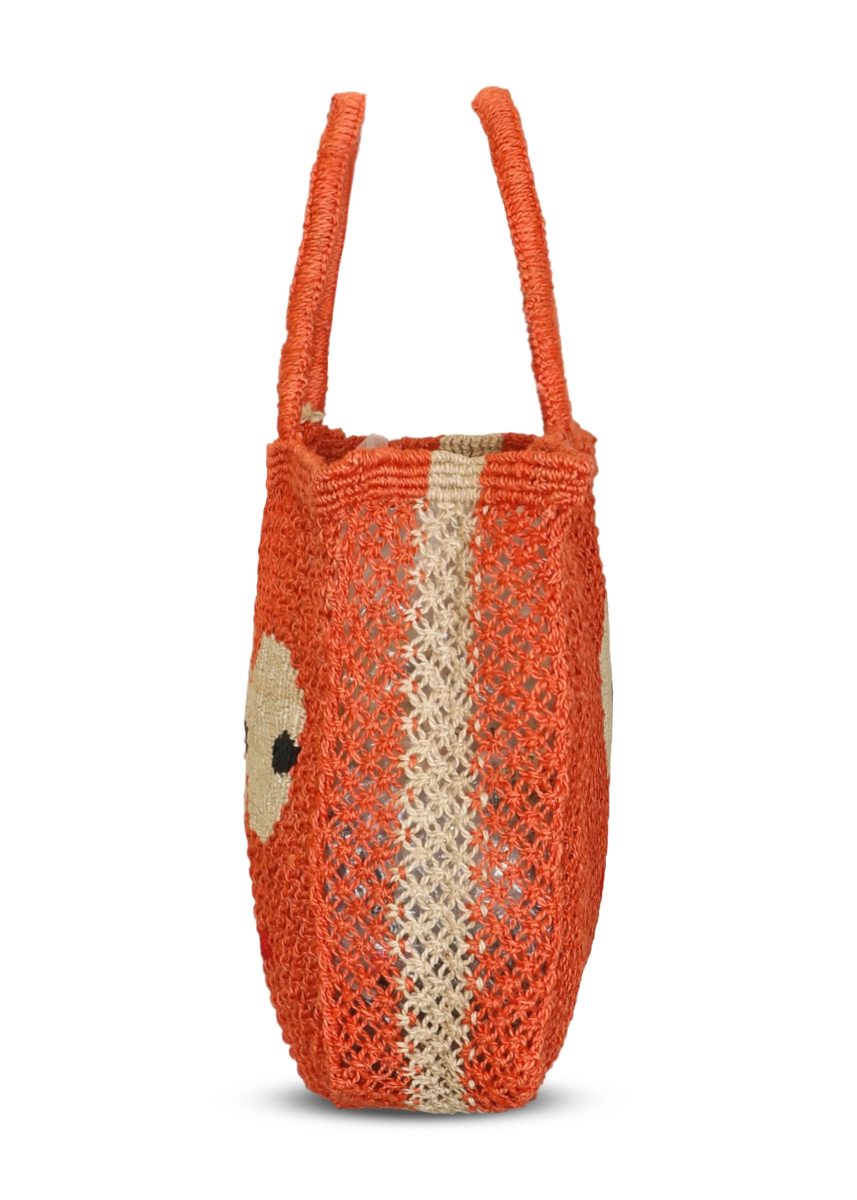 Big Eyes Jute Bag Peach sold by Sand Dollar product image thumbnail 2