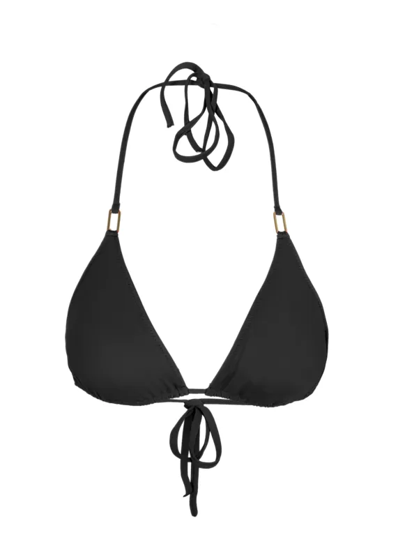 Cancun Triangle Bikini Top Black sold by Sand Dollar