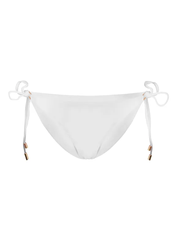 Cancun Bikini Bottom White sold by Sand Dollar