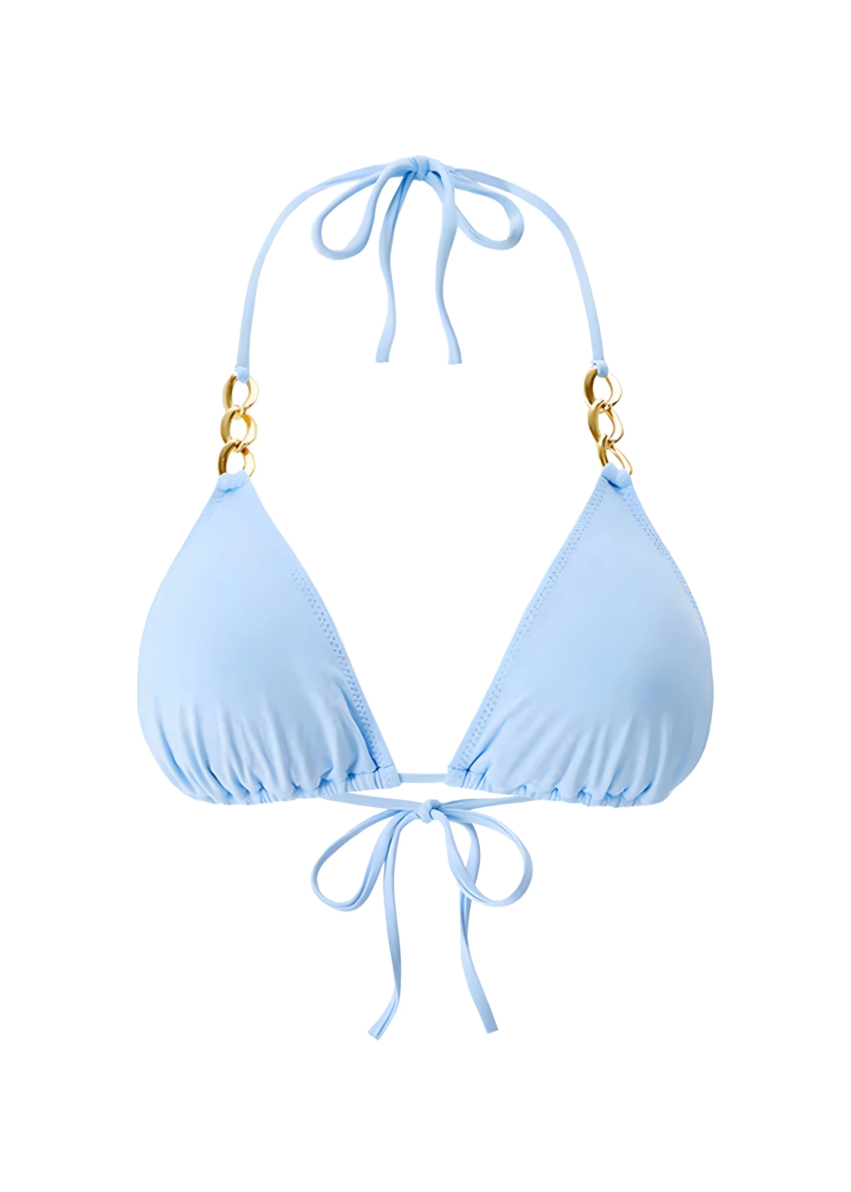 Gorda Bikini Top Dusty Blue sold by Sand Dollar
