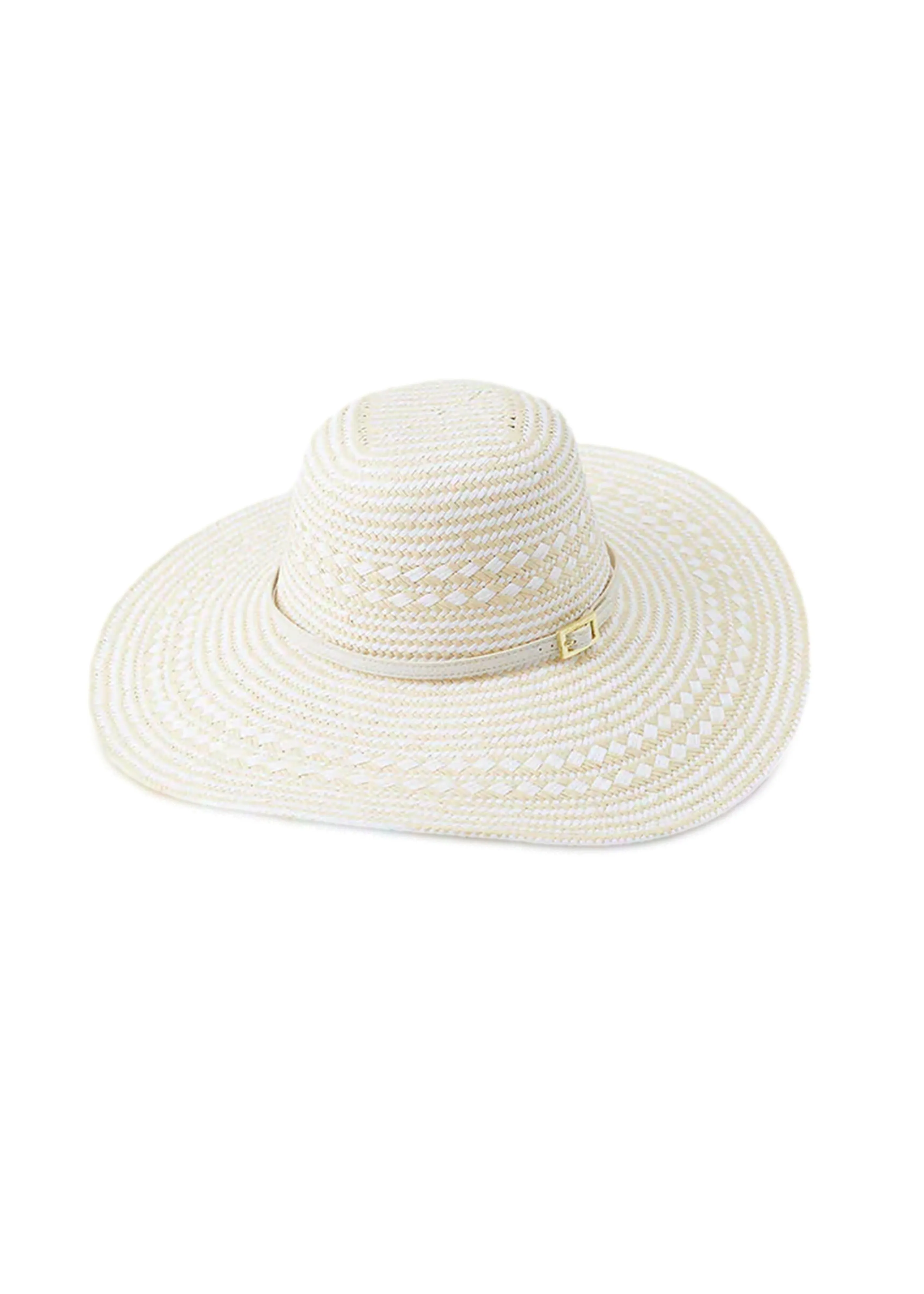 Jemima Hat Weave/White sold by Sand Dollar