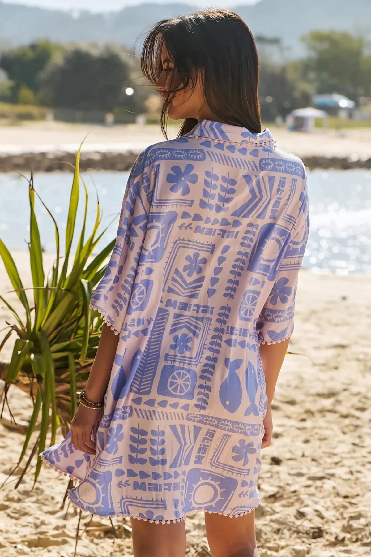 Mai Tai Print Dustin Shirt Dress sold by Sand Dollar product image thumbnail 3