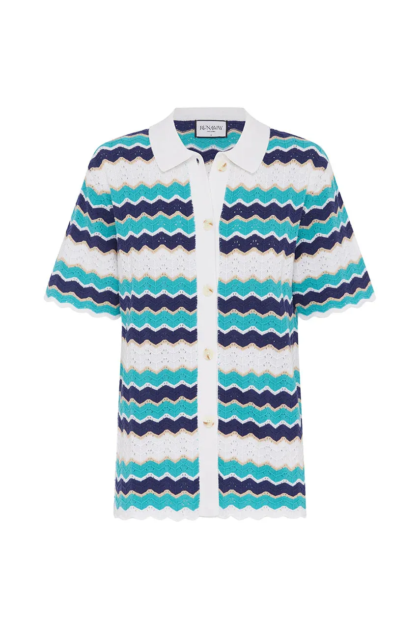 Hubert Top Blue Multi sold by Sand Dollar product image thumbnail 4