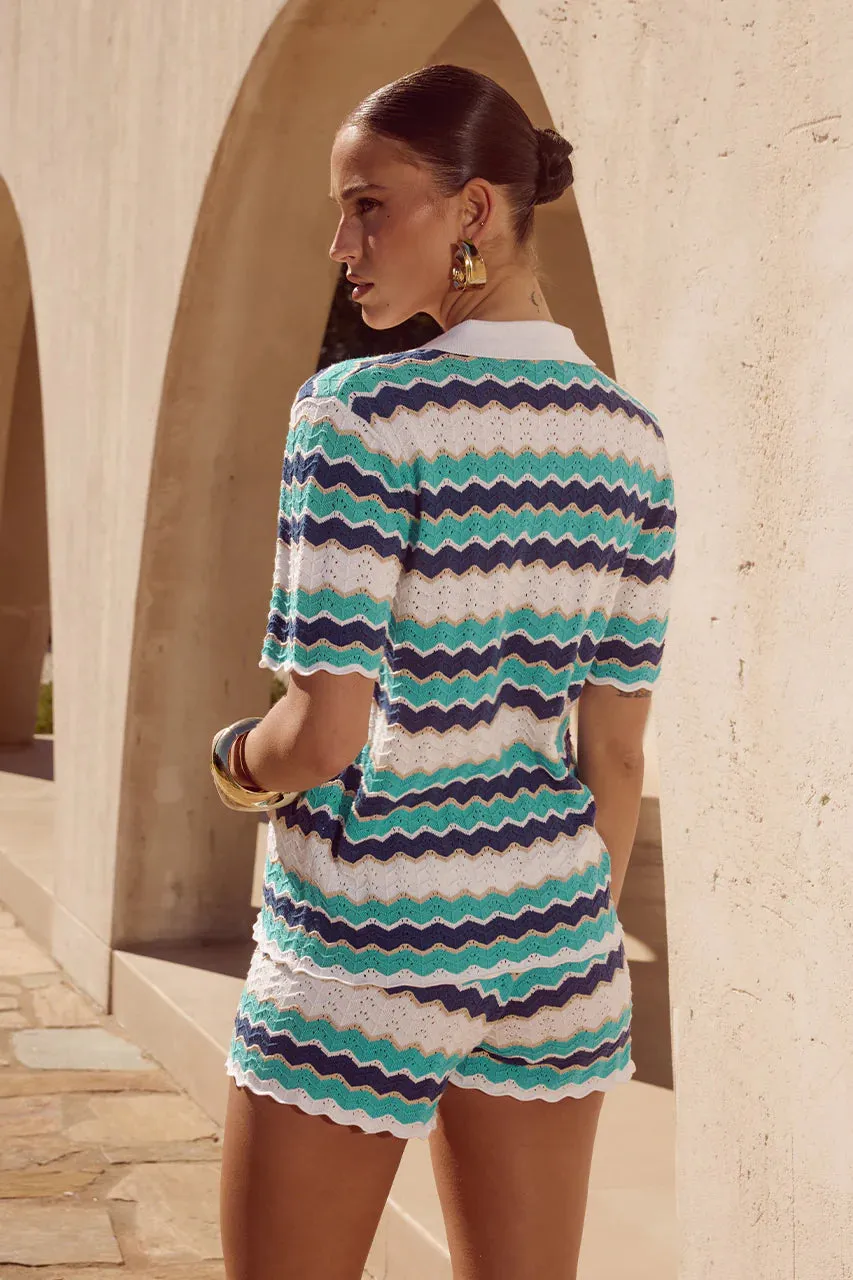 Hubert Top Blue Multi sold by Sand Dollar product image thumbnail 2