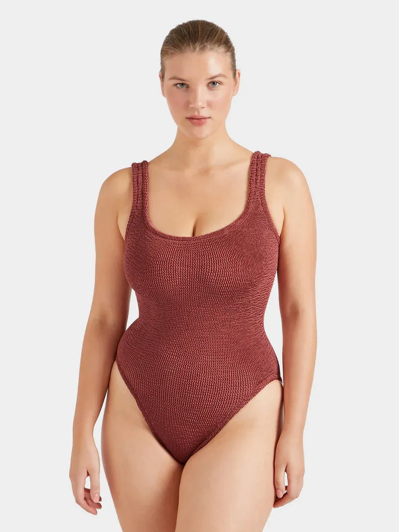 Classic Square Neck Swim Metallic Rosewood sold by Sand Dollar product image thumbnail 2