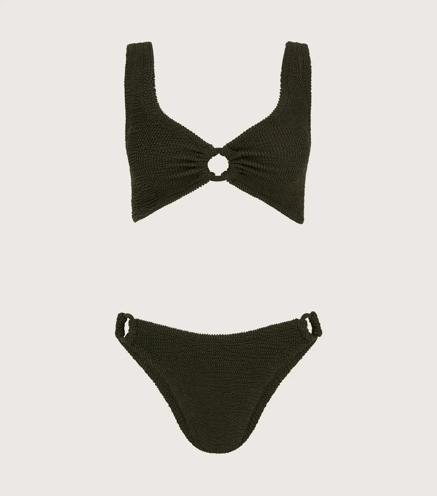 Hallie Bikini Metallic Khaki sold by Sand Dollar