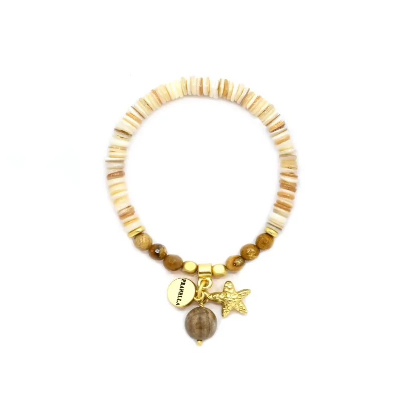 Honey Starfish Bracelet made by Sand Dollar