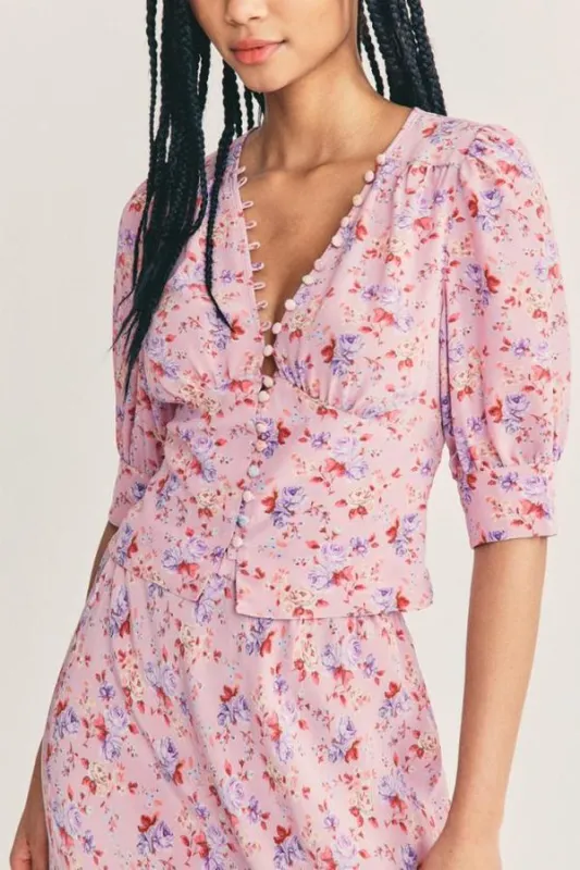 Adelyn Top Pink Dust Storm made by LoveShackFancy