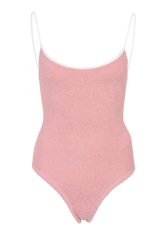 Pamela Swim Contrast Peach made by Hunza G