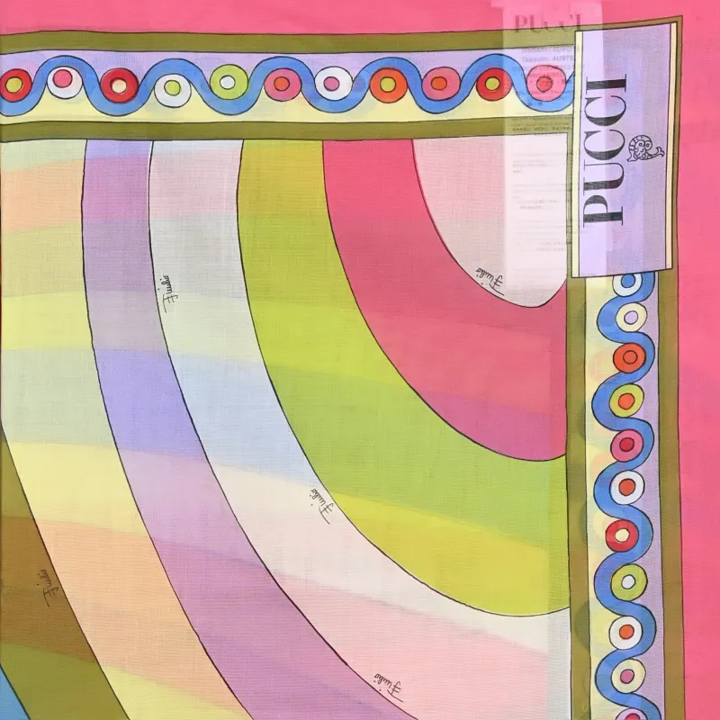 Iride and Onde-Printed Sarong Multi made by Emilio Pucci