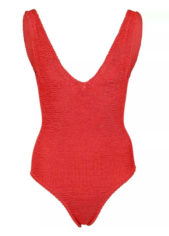 Sadie Swim Red made by Hunza G