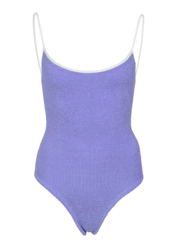 Pamela Swim Contrast Lilac made by Hunza G