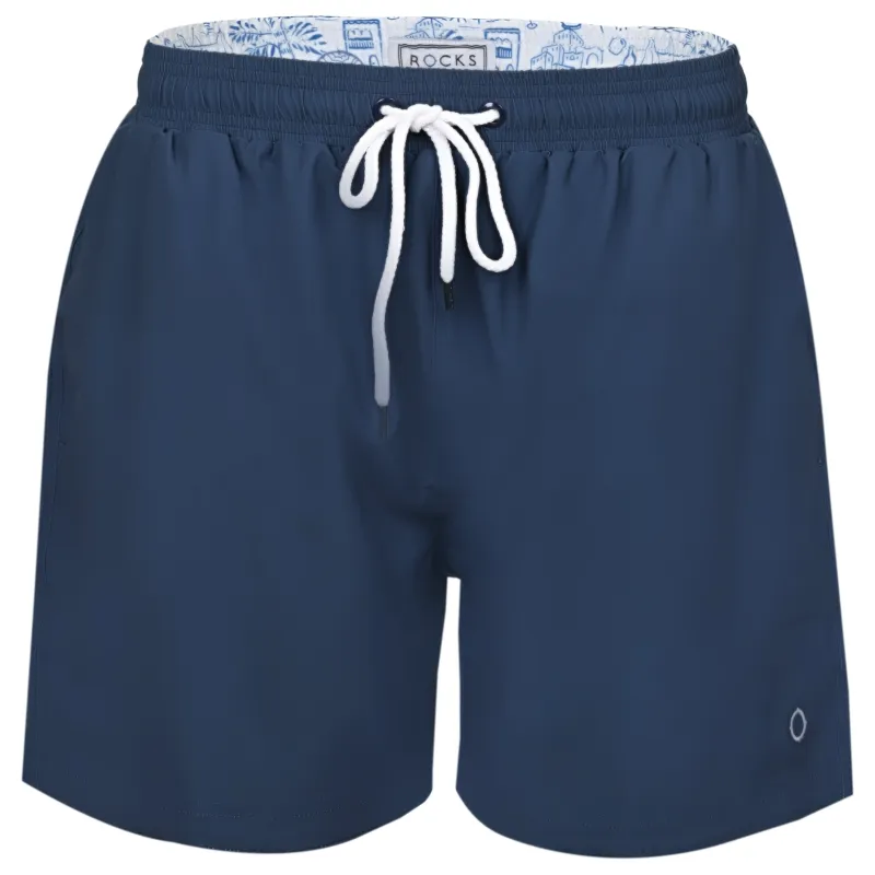 Balmoral Men's Navy Swim Shorts made by Sand Dollar