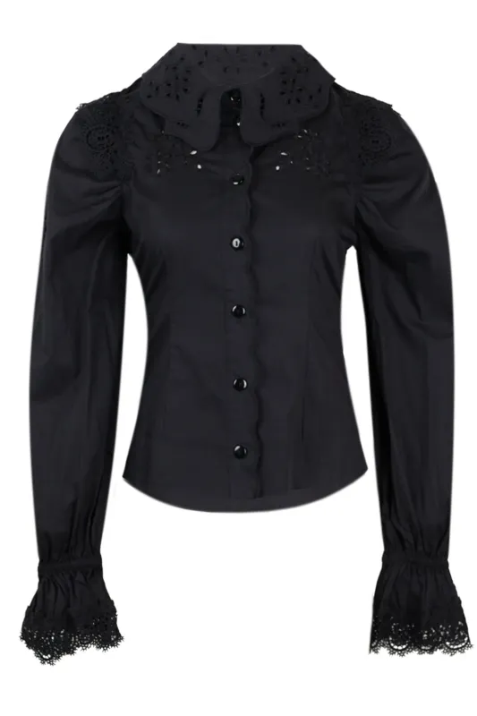 Black Sicily Shirt made by Never Fully Dressed