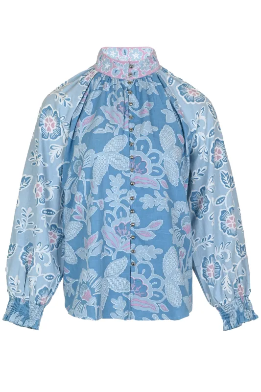 Amelie Shirt Light Blue made by Sand Dollar