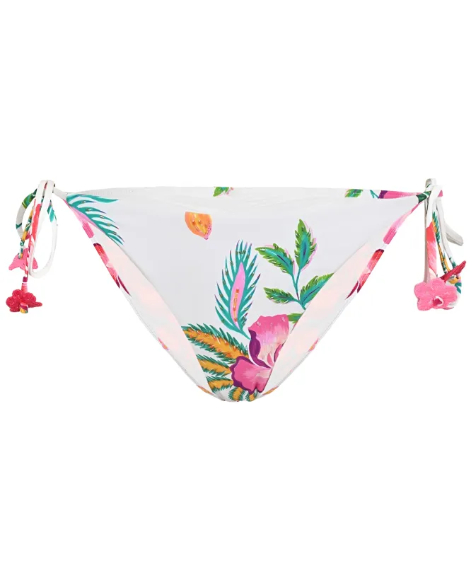Mita Embroidered Tie Teeny Bottom made by PQ Swim