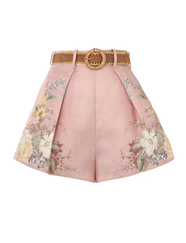 Waverly Tuck Short Pink Floral sold by Sand Dollar