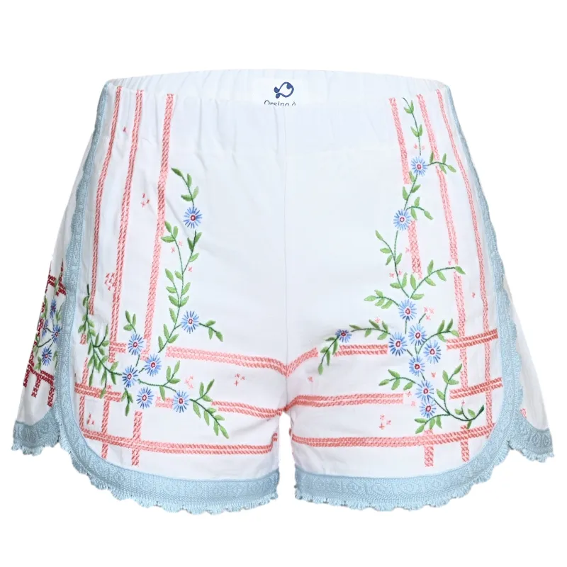 Orsina Cotton Shorts Blue Pastel XS made by Sand Dollar