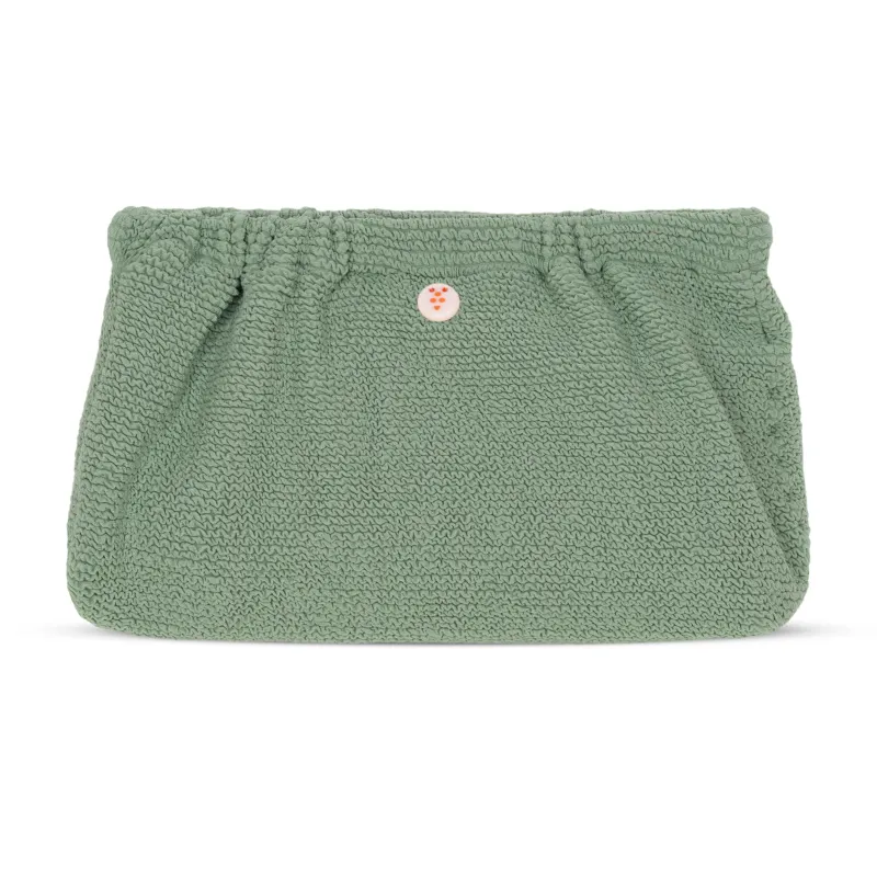 Crinkle Clutch Bag Mint made by Sand Dollar