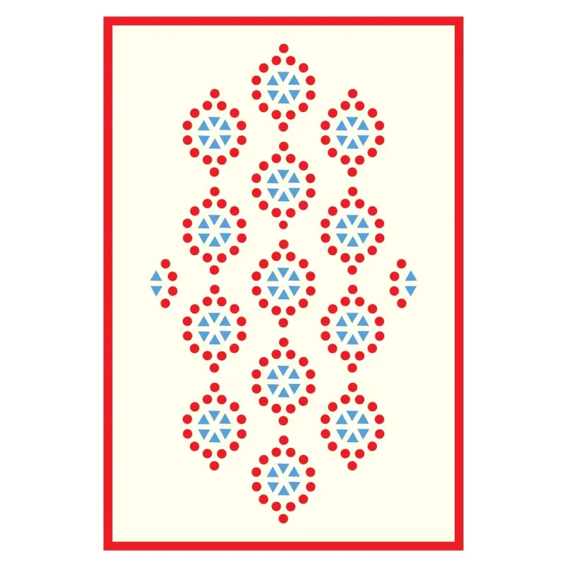 Multicolour Patterned Pareo White made by Sand Dollar